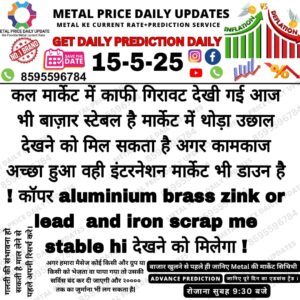 धातु बाजार की आज की भविष्यवाणी और संभावित मूल्य परिवर्तन का विश्लेषण