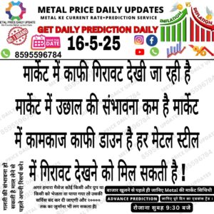 आज की मेटल प्रेडिक्शन - धातु बाजार की संभावित चाल
