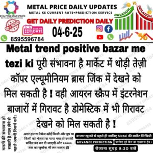 "आज का मेटल प्राइस पूर्वानुमान – सोना और चांदी के दामों की चाल"