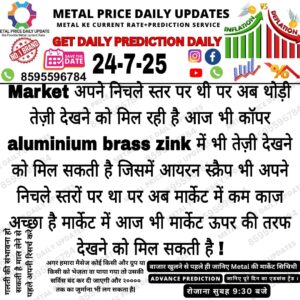  Aaj ka metal iron scrap ka bhav aur prediction