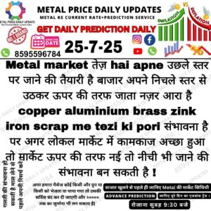 Today metal price prediction with latest market trend in iron and scrap rates