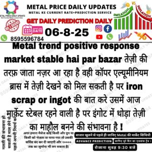 Today’s metal iron scrap rate prediction in the market