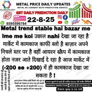 Metal aur Iron Scrap Prediction 2025 – Market Update in Hinglish