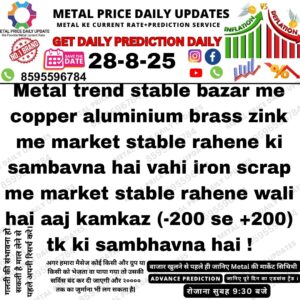 "Metal prediction today – latest iron scrap and metal market update in Hinglish"