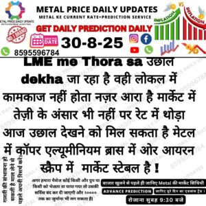 Today Metal Prediction – Iron Scrap Market Trend