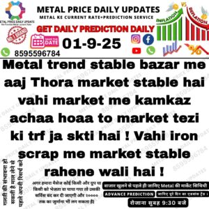 Today Metal Price Prediction – Latest Iron Scrap & Metal Market Update
