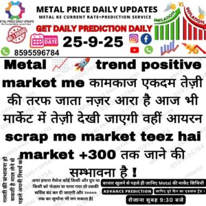 Metal aur Iron Scrap Prediction Today – Market Price Update