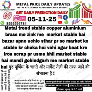 Today Metal Iron Scrap Price Prediction