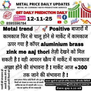 Aaj ke metal rate aur scrap market prediction