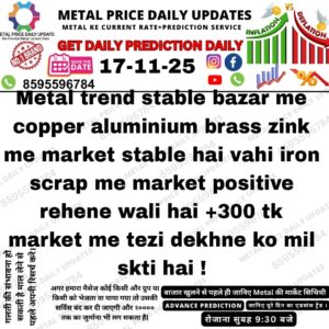 Today Metal Rate Prediction Update