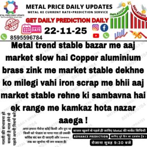 Aaj ka metal rate aur market prediction update