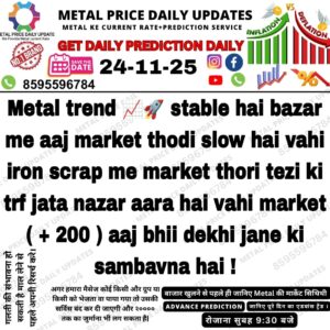 Today Metal Rate Prediction and Market Trend Update