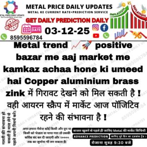 Aaj ka metal rate aur market trend prediction update in Hinglish