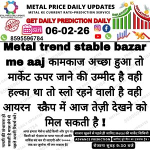 Today metal market prediction showing key support resistance levels and price direction