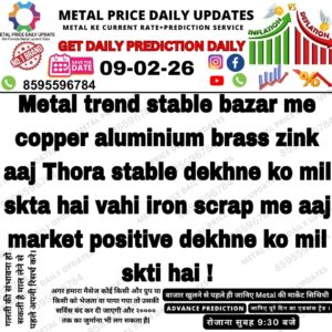 Today metal prediction analysis showing price movement and market trend for trading