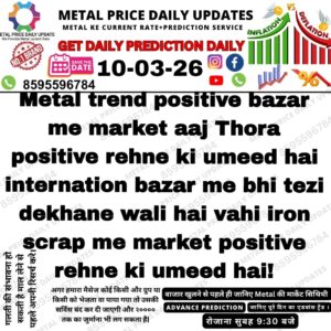 Today metal prediction aur aaj ke metal market forecast ka analysis